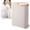 Cream - Single, variant on CleverMade Lidded Laundry Hamper LUXE, Stone, Single