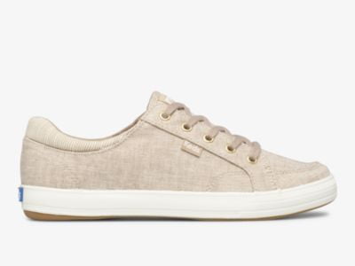 Women's Beige Chambray Sneakers by Keds Center II Kuwait Ubuy