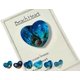 thumbnail image 1 of Corazón de bolsillo de vidrio para playa, adorno de corazón de vidrio oceánico hecho a mano con fusión de mar natural, ficha de bolsillo de corazón de vidrio fusionado, mini ficha linda y duradera con, 1 of 7