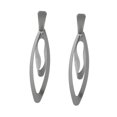 thumbnail image 5 of Pendientes Exagerados Metal Cuadrados Perfecl Plata, 5 of 5