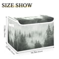 thumbnail image 5 of Yayeee Collapsible Cube Storage Bin with Lid Fabric Closet Decorative Basket with Handles, Foggy Forest, 5 of 7
