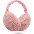 thumbnail image 1 of BR Orejeras de piel sintética para invierno, orejeras suaves y cálidas ajustables para hombres/mujeres, resistentes al viento y plegables, perfectas para Acción de Gracias, 1 of 4