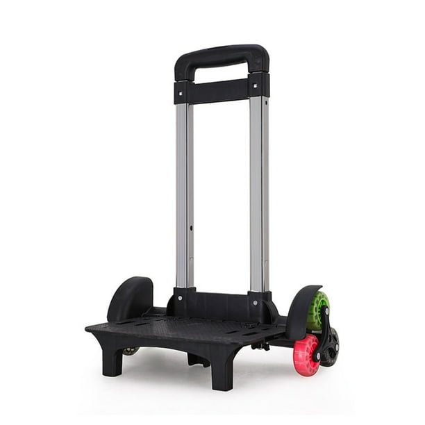 Backpack Trolley with 6 Wheels Rolling Luggage Carts Hand Truck for School Bag