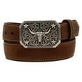 thumbnail image 2 of 3D Boys' Longhorn Western Belt - D120001202 26, 2 of 2