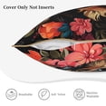 thumbnail image 3 of KLL Colorful Flower German Shepherd Decorative Throw Pillow Covers Velvet Soft for Couch Sofa Bedroom Living Room Outdoor (No pillow core)- 16"x16", 3 of 5