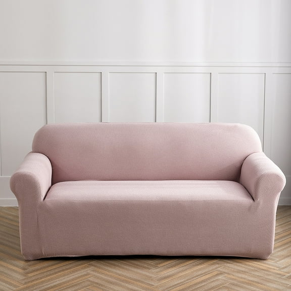 suxuMhao Slipcovers 1 Piece,pink Stretch Couch Covers for 4-Seater Sofa,Stretch Sofa Cover,Durable,Premium Stretch Couch Cover for Sofa Protection,Essential Stretch Sofa Cover for Home