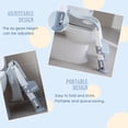 thumbnail image 4 of Potty Training Toilet Chair Seat with Step Stool Ladder for Kids and Toddler Boys Girls - Foldable Height Adjustable Children Toilet Training Seat with Safe Handles & Anti-Slip Pads, White-Grey, 4 of 7