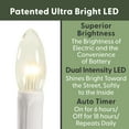 thumbnail image 4 of 612 Vermont Slimline Ultra-Bright LED Window Candles, Battery Operated, Metal Base (Brushed Nickel), 4 of 9