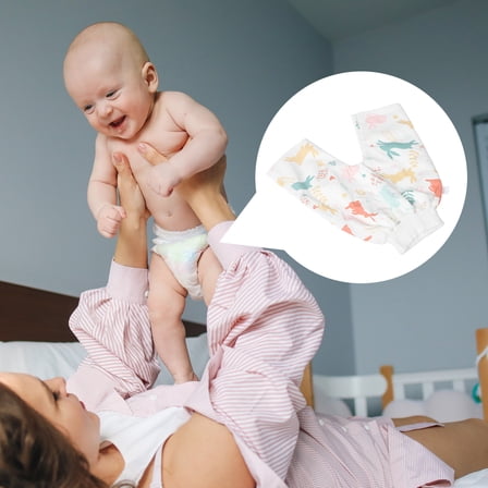 HEANUJJ Waterproof Diaper Pants for Nighttime Skirt Cotton Multi Use in Day Nighttime 1Set