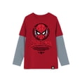 thumbnail image 5 of Spider-Man, Boys' Graphic Waffle Knit Long Sleeve 2Fer, Sizes 4-18, 5 of 5