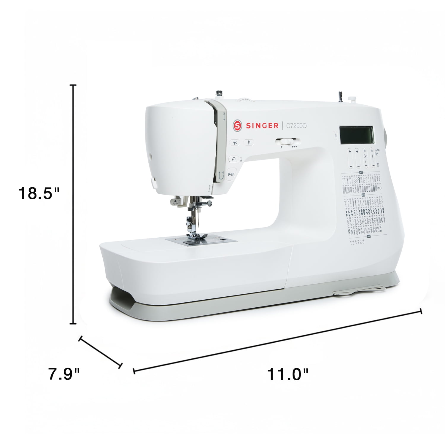 SINGER® C7290Q Sewing & Quilting Machine + Accessories & Extension Table | 417 Stitch Applications