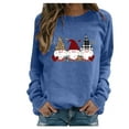 thumbnail image 1 of RKSTN Chandail en Molleton pour Femmes Manches Longues Décontracté Imprimé Saint-Valentin Blouse Hauts Chandail Col Rond Coupe Ample Chandail en Molleton, 1 of 3