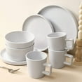 thumbnail image 6 of Stone Lain Celina 32-Piece Dinnerware Set Stoneware, White, 6 of 7