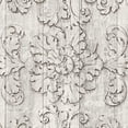 thumbnail image 2 of Wild Apple Portfolio 15x15 White Modern Wood Framed Museum Art Print Titled - Italian Scroll V on Driftwood, 2 of 4
