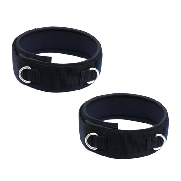IBASETOY 2 Pc Fitness Accessories Adjustable Nylon Training Equipment for Athletes Black