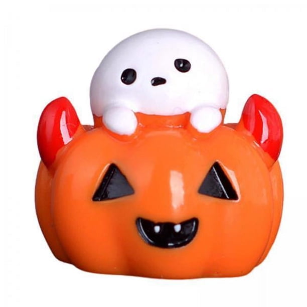 2x Mini Figuras de Halloween, Manualidades de Resina, Miniaturas de Halloween, Mini Figuras de Resina para Decoración Del Hogar, Recuerdos de Fiesta 2 piezas