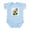 Sky Blue, variant on CafePress - Daisies Little Sister Infant Bodysuit - Baby Light Bodysuit, Size Newborn - 24 Months