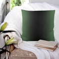 thumbnail image 4 of Green Black Ombre Throw Pillow Covers, Soft Pillowcases with Invisible Zipper, Modern Gradient Abstract Art Decorative Square Pillow Cushion Covers for Living Room Couch Sofa Bed 26x26 Inches, 4 of 8