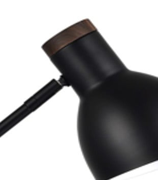 Better Homes & Gardens 18' Modern Black Finish Metal Desk Lamp with USB and USB-C Ports