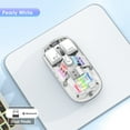 thumbnail image 3 of Souris Souris Sans Fil Transparente Souris Sans Fil 2.4G/Bluetooth 5.0 Connexion 2 Modes Type-C Rechargeable Souris Standard Éclairage Rvb Magnétique Souris Usb Sans Fil, 3 of 7