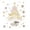 A001- Gold, variant on Christmas Tree Wall Decal with Printed Gold Star, Snowflake and Merry Christmas Pattern, Removable Peel and Stick Sticker for Walls and Glass, Festive Holiday Home Decoration 2