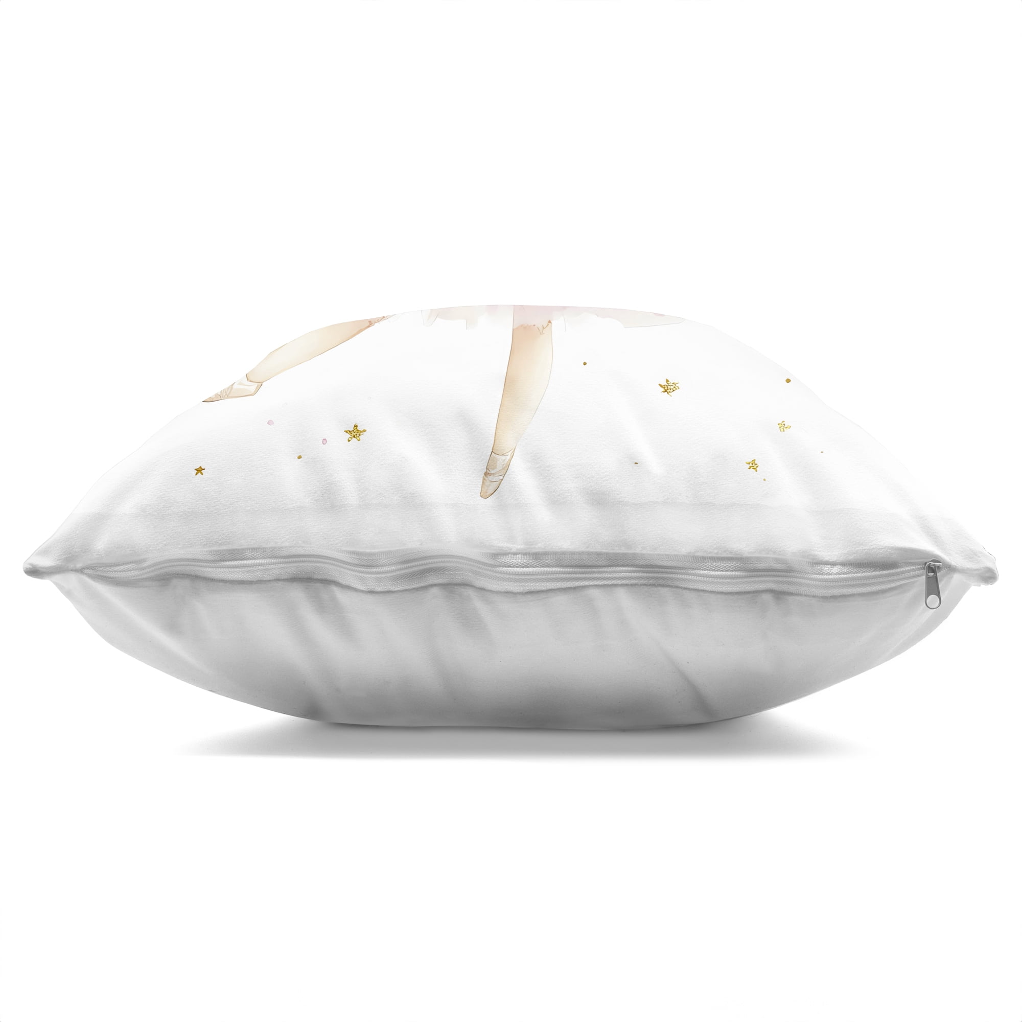 Stupell Industries Cute Ballerina with Crown Decorative Printed Throw Pillow, design by Creative Studio