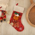 thumbnail image 1 of Fiudx Ofertas relámpago del día, solo en línea Bolsa de regalo con impresión de festival de decoración navideña, colgante, bolsa de dulces, 1 of 2