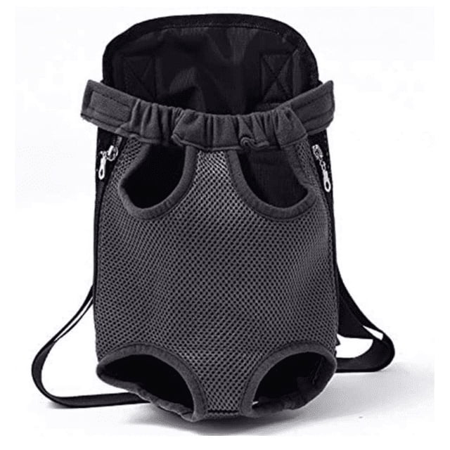 Transportín de pecho para perros, con correa ajustable para el hombro, bolsa de viaje con soporte para cuatro patas, transportín frontal para perros pequeños y viajes al aire libre.
