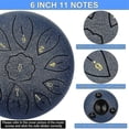 thumbnail image 3 of Tambor HUOGUO de acero, 6 pulgadas, 11 tonos, llave en C con accesorios, 3 of 5