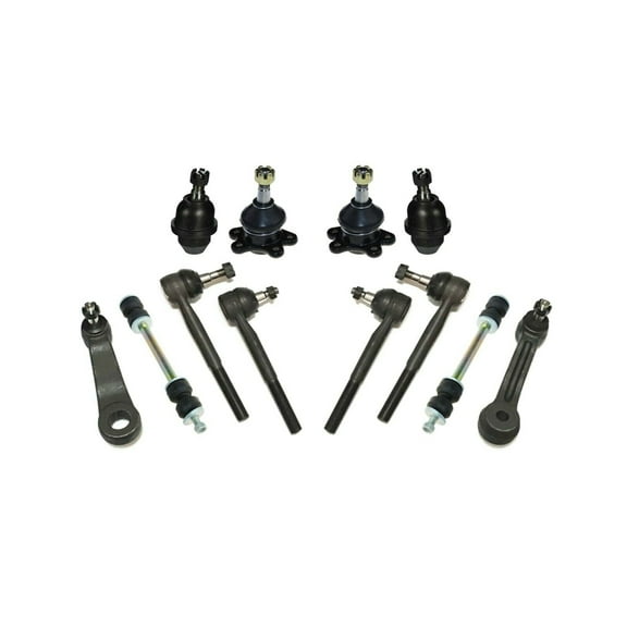 12 Pc Steering & Suspension Kit Upper Lower Ball Joints, Tie Rod Ends, Idler Pitman Arms, Sway Bar Links Fits select: 1995-2000 CHEVROLET GMT-400, 1995-2000 CHEVROLET TAHOE