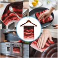 thumbnail image 3 of Red Marble Kitchen Towels Set of 2, Water Absorbent Dish Towel, Abstract Wave Lines Crack Gradient Decorative Hand Towels - Quick Drying Cloth for Cooking Baking, 18x28 Inch, 3 of 8