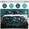 thumbnail image 5 of Twilight 3-Piece Bedding Set Soft Warm And Comfortable Soft Bed Set with 1 Duvet Cover And 2 Pillowcases for Bedroom, 5 of 7
