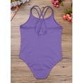 thumbnail image 5 of renvena Kids Girls Spaghetti Strap Ballet Dance Leotard Sleeveless Cotton Gymnastic Activewear, 5 of 7