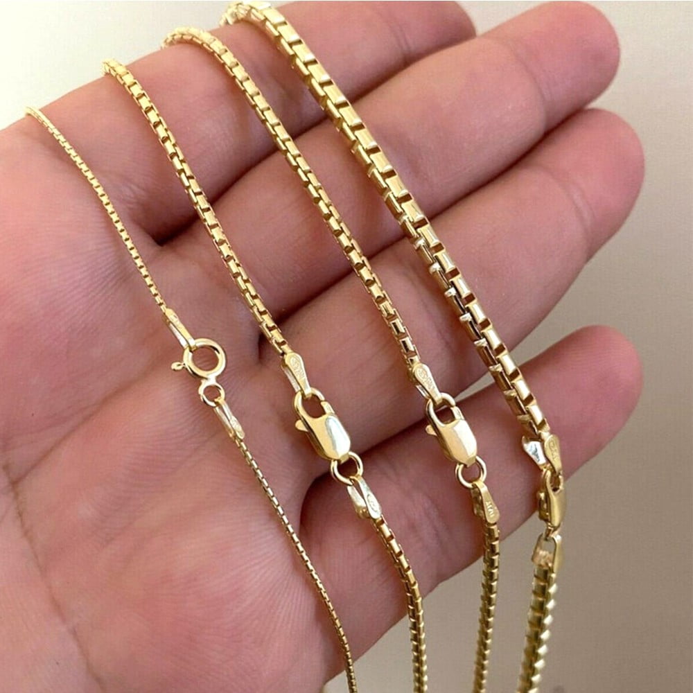 Lancharmed 14K Gold Plated Square Clasp 8 Open Jump Rings 10 Necklace Jewellery Clasp Necklace Extenders for Women Women Gifts