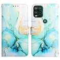 thumbnail image 2 of SaniMore Case for Motorola Moto G Stylus 4G 6.8" 2022 Release, PU Leather Case Luxury Marble Wireless Charigng Hand Rope Fashion Folding Case for Girls Women for Motorola Moto G Stylus 4G, Green, 2 of 6