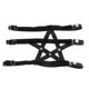 thumbnail image 5 of Liguero de cuero con pentagrama para mujer, pierna , muslo, , correa, , tachonado, Negro Sunnimix Cinturón de liga elástico, 5 of 8