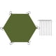 thumbnail image 1 of Estera de suelo para tienda de campaña hexagonal con huella, lona multiusos para protección solar y camping con 6 estacas para carpa, 1 of 9