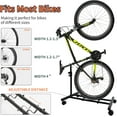thumbnail image 5 of stusgo Vertical Bike Stand Movable with Casters, Freestanding Indoor Bike Storage Rack Upright Bicycle Floor Stand Indoor Bike Holder with Adjustable Height for Garage & Apartment, 5 of 11
