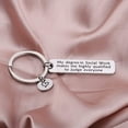 thumbnail image 6 of Zuo Bao Social Worker Gift Funny Social Worker Keychain My Degree in Social Work Makes Me Highly Qualified to Judge Everyone Key Ring Gift for Social Workers Volunteers, 6 of 6