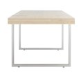 thumbnail image 4 of Safavieh Cael 33" Scandinavian Dining Table, Sand/Silver, 4 of 4