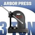 thumbnail image 3 of Manual Arbor Press, 12in Work Height Heavy-duty Press Machine, 3 Ton Cast Iron Arbor Press for Bending, Forming, Riveting, 3 of 8