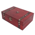 thumbnail image 1 of Wooden Storage Box, Rectangle Design Decorative Cosmetic Organizer Classic Multifunctional Jewelry Collections  For Home Beauty Salon, 1 of 8