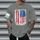 thumbnail image 2 of Playeras Negras Hombre Algodon Camiseta Con Estampado Digital 2D Para Hombre, Camiseta De Manga Corta Con Solapa Superior, 2 of 5