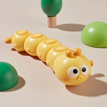 Deals of the Day Clearance JIUKE Children's Wind Up Toy Top String Up Chain Caterpillar Sways Crawls Can Move Can Run Animals