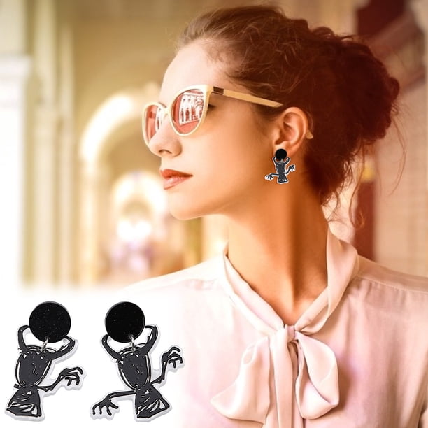 Pendientes de joyería de Halloween de vacaciones de acrílico de moda para mujer Wmkox8yi sjalhkljlk4624