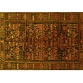 thumbnail image 1 of Ahgly Company Machine Washable Indoor Rectangle Persian Yellow Traditional Area Rugs, 5' x 7', 1 of 4
