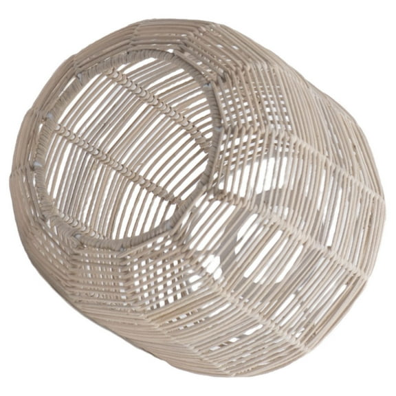 WESIEVYA Hanging Lamp Shades Rattan Iron Pendant Light Shade For Kitchen Dining Room 1Set