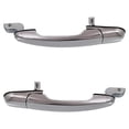 thumbnail image 4 of Rear Pair Exterior Door Handle Compatible with 2005-2009 Hyundai Tucson Chrome Without Key Hole 836502E010 836602E010 HY1520120 HY1521120 GL GLS LX Limited SE 25TH Anniversary Edition, 4 of 5