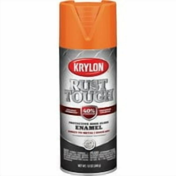 Krylon Rust Tough 12 Oz. Gloss Alkyd Enamel Spray Paint, Orange K09264008