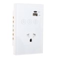 thumbnail image 1 of Toma de Pared Inteligente, Interruptor de Luz Táctil 2,4G, Enchufe Inteligente Con Control Remoto por Voz, Con Puerto de Cargador Usb y Tipo C, Sin Concentración de Requisito,, 1 of 7